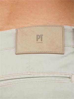 Pantaloni chino PT Torino in gabardina stretch blu in UOMO