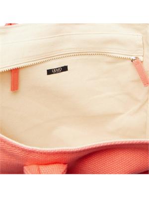 Borsa Liu Jo donna in cotone rosa con foulard in DONNA