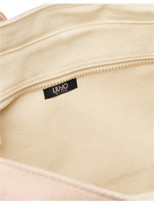 Borsa Liu Jo donna in cotone rosa chiaro con foulard in DONNA