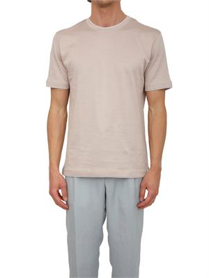 T-shirt Eleventy uomo in pregiato cotone rosa antico in UOMO