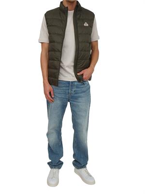 Gilet Guzet Pyrenex uomo in piuma d'oca e tessuto tecnico verde in UOMO
