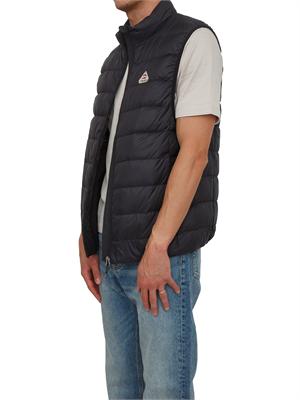 Gilet Guzet Pyrenex uomo in piuma d'oca e tessuto tecnico nero in UOMO