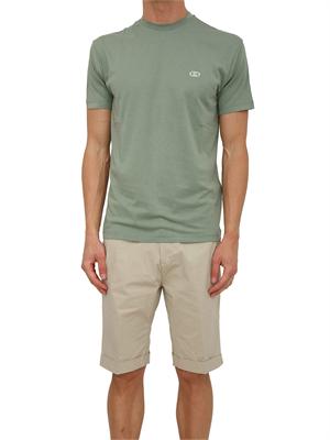 T-shirt Liu Jo uomo in misto cotone verde in UOMO