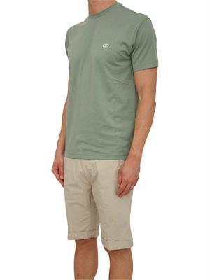 T-shirt Liu Jo uomo in misto cotone verde in UOMO
