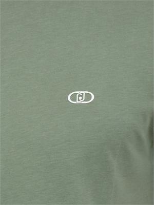 T-shirt Liu Jo uomo in misto cotone verde in UOMO