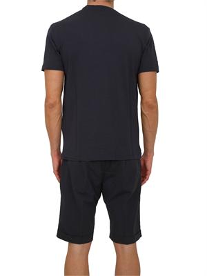 T-shirt Liu Jo uomo in misto cotone blu logo bianco in UOMO