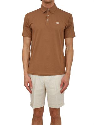 Polo Liu Jo uomo in misto cotone marrone in UOMO