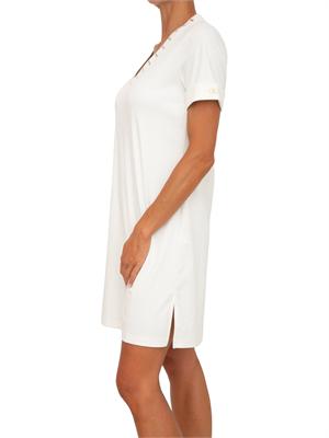 Abito Liu Jo donna in cotone bianco con occhielli in DONNA