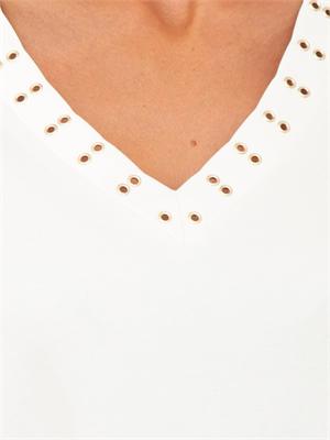 Abito Liu Jo donna in cotone bianco con occhielli in DONNA