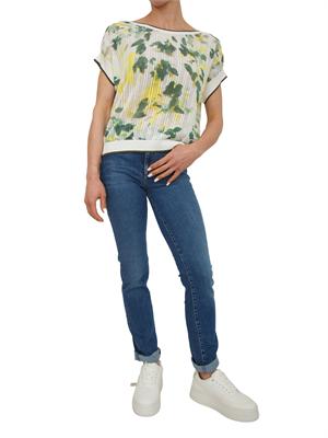 Maglia Liu Jo donna in cotone traforato con stampa in DONNA