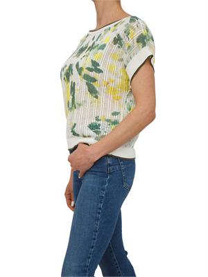 Maglia Liu Jo donna in cotone traforato con stampa in DONNA