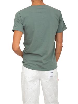 T-shirt Liu Jo donna in cotone verde con logo in DONNA