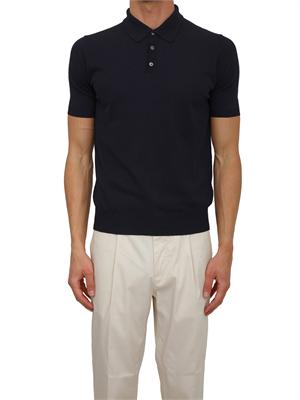 Polo Aiace Galassi in maglia di cotone blu in UOMO