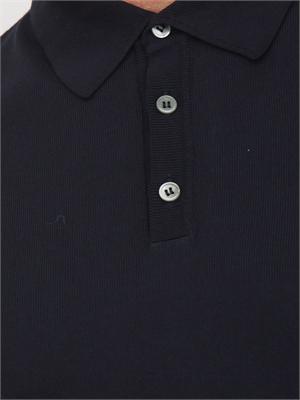 Polo Aiace Galassi in maglia di cotone blu in UOMO