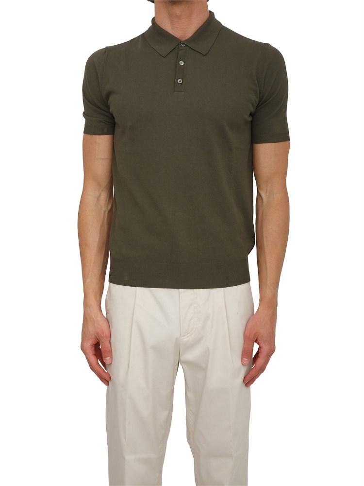 Polo Aiace Galassi in maglia di cotone verde