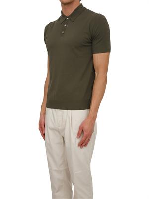 Polo Aiace Galassi in maglia di cotone verde in UOMO