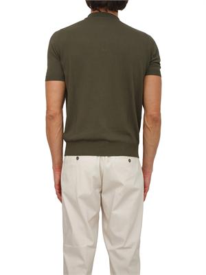 Polo Aiace Galassi in maglia di cotone verde in UOMO