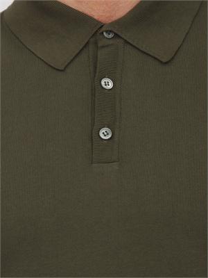 Polo Aiace Galassi in maglia di cotone verde in UOMO