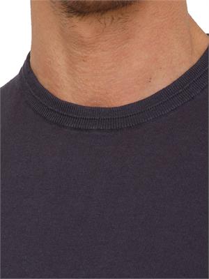 T-shirt Liu Jo uomo in maglia di lino e cotone blu in UOMO