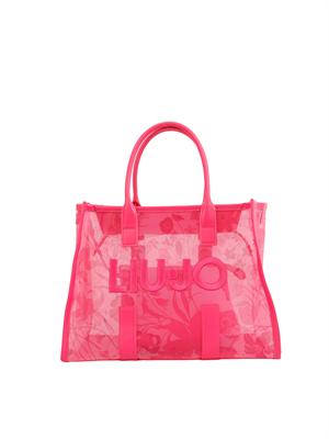 Borsa shopping Liu Jo fuxia semitrasparente in DONNA