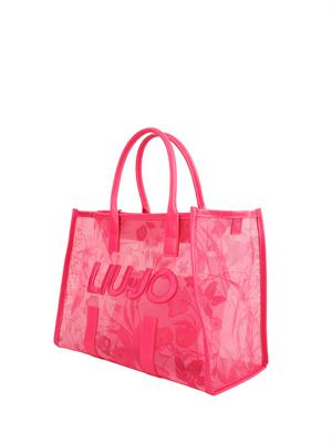 Borsa shopping Liu Jo fuxia semitrasparente in DONNA
