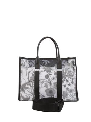 Borsa shopping Liu Jo nera semitrasparente in DONNA