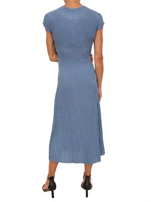 Abito Marella in maglia di viscosa blu con lurex in DONNA
