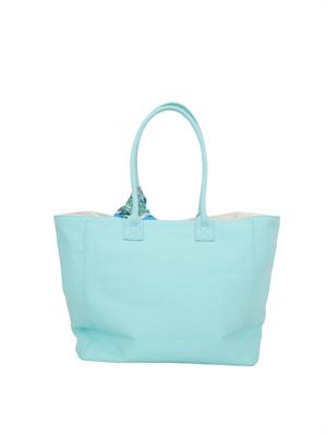 Borsa Liu Jo donna in cotone verde acqua con foulard in DONNA