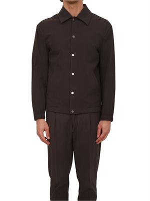 Giacca camicia Paolo Pecora in cotone marrone in UOMO
