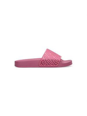 Ciabatte Liu Jo donna fuxia con maxi fascia logo all over in DONNA