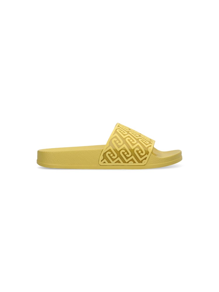 Ciabatte Liu Jo donna giallo lime con maxi fascia logo all over