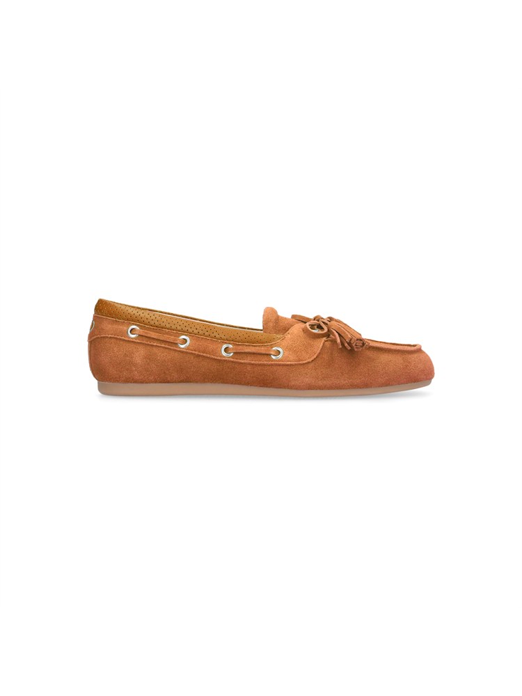 Mocassini Liu Jo donna in pelle suede cuoio