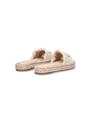 Ciabatte Liu Jo donna in denim jacquard logo con logo a contrasto in DONNA
