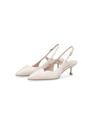 Slingback Liu Jo in pelle bianco avorio in DONNA
