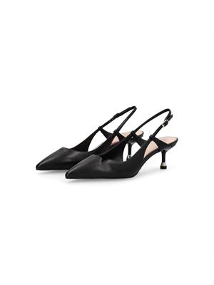 Slingback Liu Jo in pelle nera in DONNA