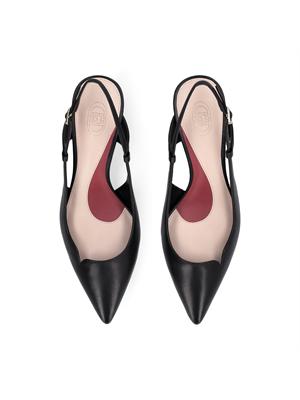 Slingback Liu Jo in pelle nera in DONNA
