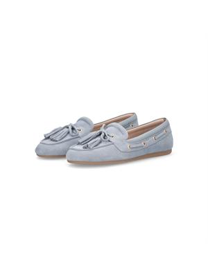 Mocassini Liu Jo donna in pelle suede celeste in DONNA