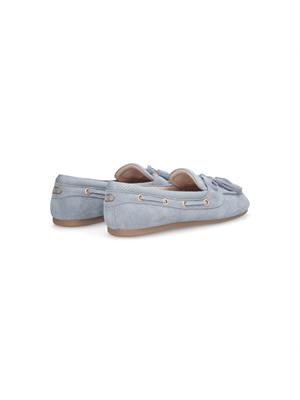 Mocassini Liu Jo donna in pelle suede celeste in DONNA