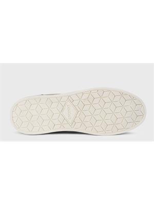 Sneaker Doucal's uomo in tessuto e pelle taupe in UOMO