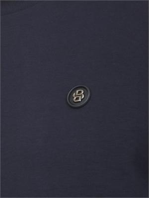 Felpa Boss uomo in cotone blu in UOMO