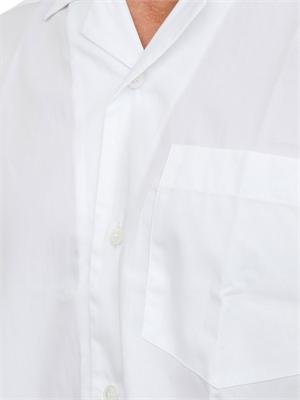 Camicia a manica corta bianca Paolo Pecora relaxed fit in UOMO