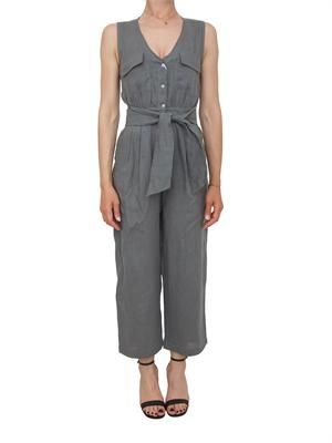 Tuta grigia EMMCOSTONE Emme Marella in lino in DONNA