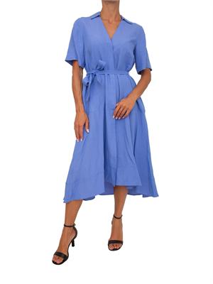 Abito azzurro Emmdetto di Emme Marella in lino e viscosa in DONNA