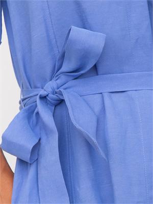 Abito azzurro Emmdetto di Emme Marella in lino e viscosa in DONNA