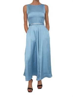 Abito EMMGITA Emme Marella in raso azzurro in DONNA