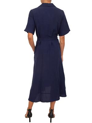 Abito blu Emmdetto di Emme Marella in lino e viscosa in DONNA