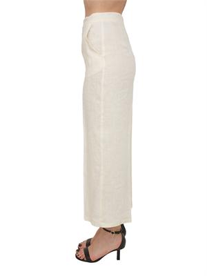 Pantalone EMMCLAVA Emme Marella in lino avorio in DONNA