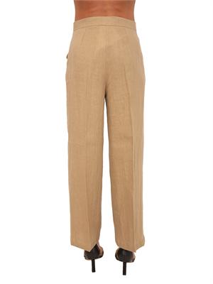 Pantalone EMMCLAVA Emme Marella in lino beige in DONNA