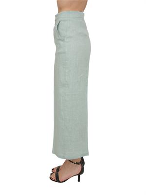 Pantalone EMMCLAVA Emme Marella in lino acquamarina in DONNA