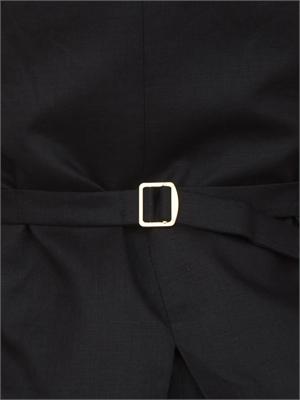 Gilet MSTCARNET Max Mara Studio in puro lino nero in DONNA